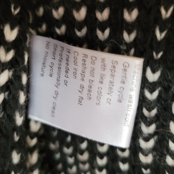 Cocogio Black White Knit Cardigan/Sweater Italy-Large - Picture 8 of 8